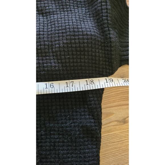 LOFT Lounge Black Rabbit Hair Blend Black Cable Knit Duster Cardigan Womens S - Picture 5 of 6